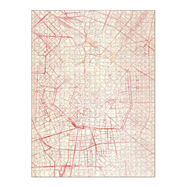 Puzzle Ravensburger "Mailand Italien 3" artboxONE - Städte,Reise - Städte,Stadtkarte,Wasserfarbe - Bild städte