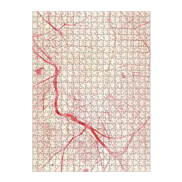 artboxONE Puzzle "Madrid Spanien II" artboxONE - Städte,Reise - Städte,Stadtkarte,Wasserfarbe - Bild städte