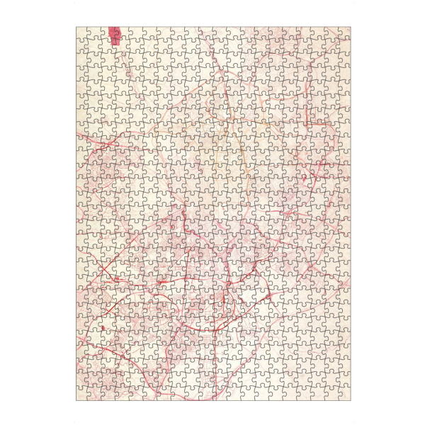 Puzzle Ravensburger "Madrid Spanien I" artboxONE - Städte,Reise - Städte,Stadtkarte,Wasserfarbe - Bild städte