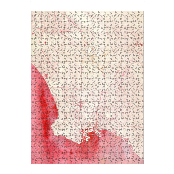 Puzzle Ravensburger "Los-Angeles USA I" artboxONE - Städte,Reise - Städte,Stadtkarte,Wasserfarbe - Bild städte