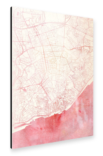 Alu-Dibond "Lissabon Portugal II" 30x20 cm artboxONE