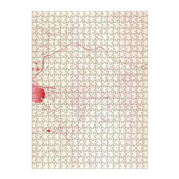 artboxONE Puzzle "Klagenfurt-am-Wörthersee Österreich I" artboxONE - Städte,Reise - Städte,Stadtkarte,Wasserfarbe - Bild städte