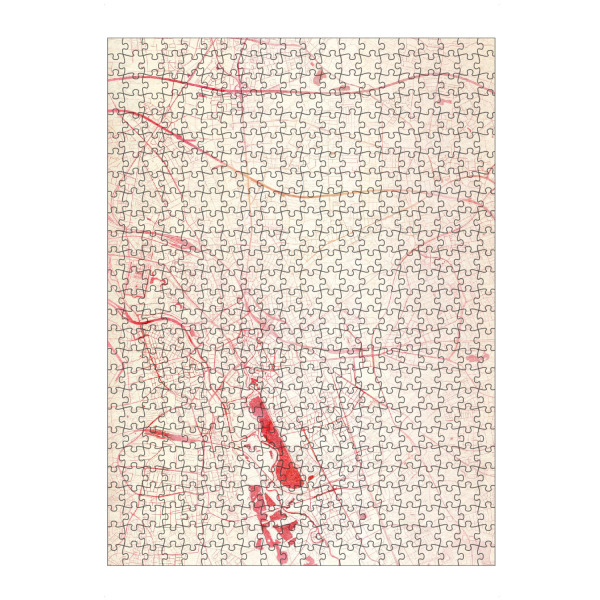 Puzzle Ravensburger "Hannover Deutschland I" artboxONE - Städte,Reise - Städte,Stadtkarte,Wasserfarbe - Bild städte