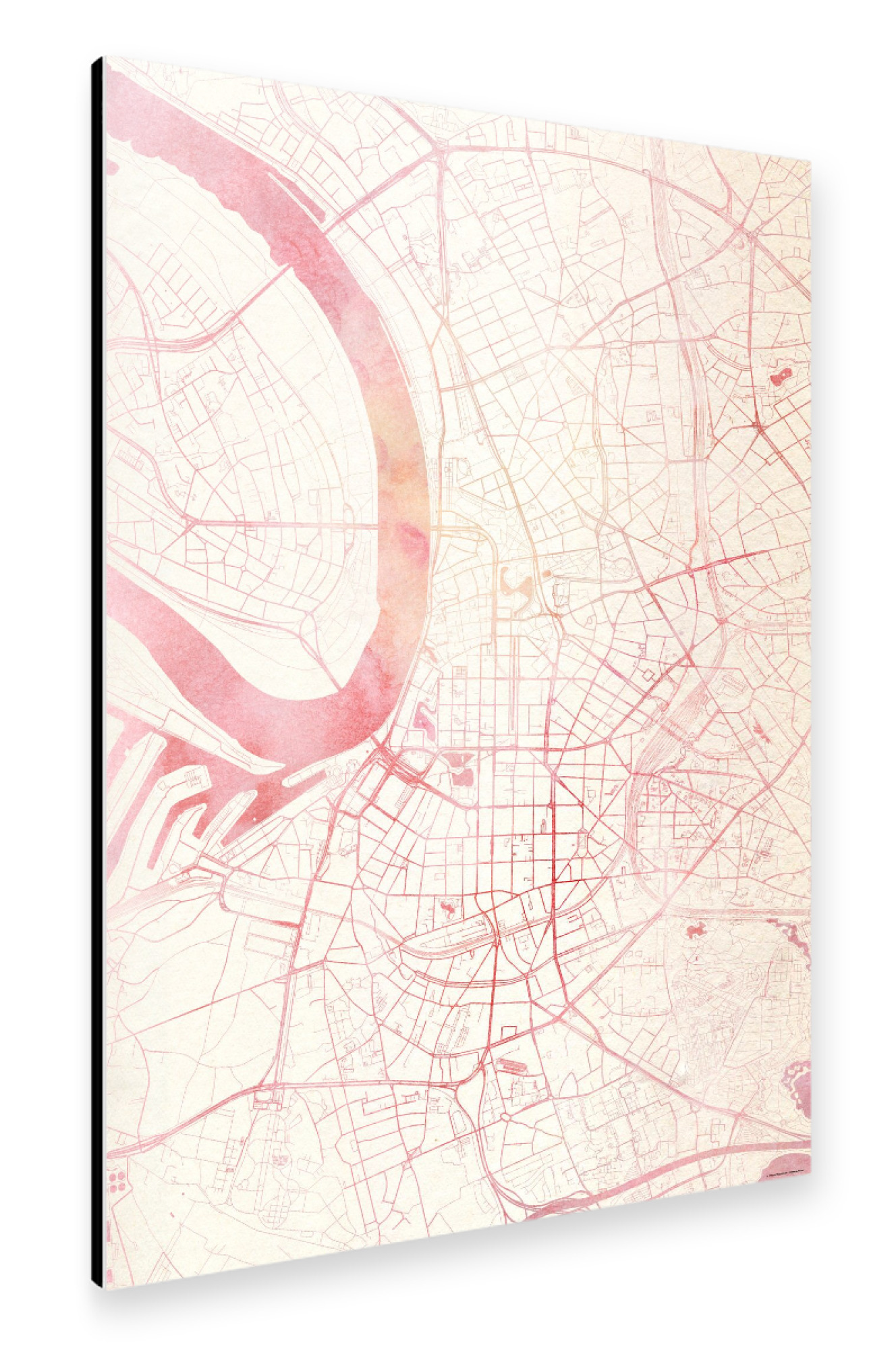Alu-Dibond "Düsseldorf Deutschland I" 75x50 cm artboxONE