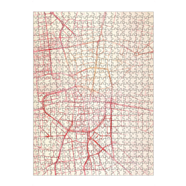 artboxONE Puzzle "Dortmund Deutschland I" artboxONE - Städte,Reise - Städte,Stadtkarte,Wasserfarbe - Bild städte
