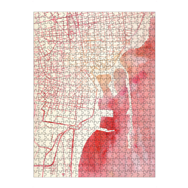 artboxONE Puzzle "Catania Italien II" artboxONE - Städte,Reise - Städte,Stadtkarte,Wasserfarbe - Bild städte