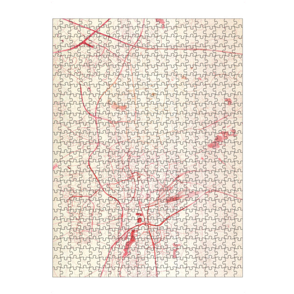 Puzzle Ravensburger "Braunschweig Deutschland II" artboxONE - Städte,Reise - Städte,Stadtkarte,Wasserfarbe - Bild städte