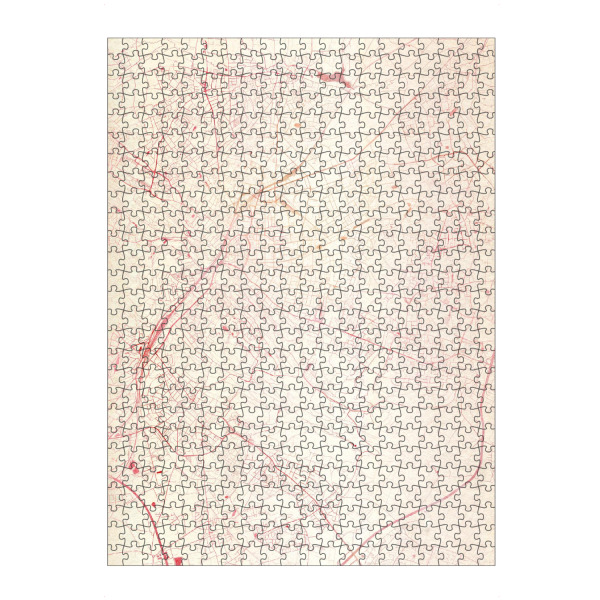 Puzzle Ravensburger "Bielefeld Deutschland I" artboxONE - Städte,Reise - Städte,Stadtkarte,Wasserfarbe - Bild städte