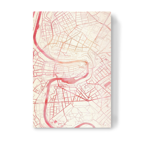 Leinwandbild "Bern Schweiz I" artboxONE - Städte,Reise - Städte,Stadtkarte,Wasserfarbe