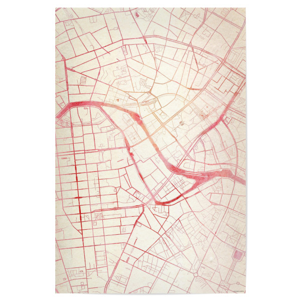 Poster "Berlin Deutschland 3" artboxONE - Städte,Reise - Städte,Stadtkarte,Wasserfarbe