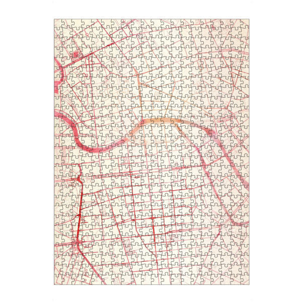 artboxONE Puzzle "Berlin Deutschland II" artboxONE - Städte,Reise - Städte,Stadtkarte,Wasserfarbe - Bild städte