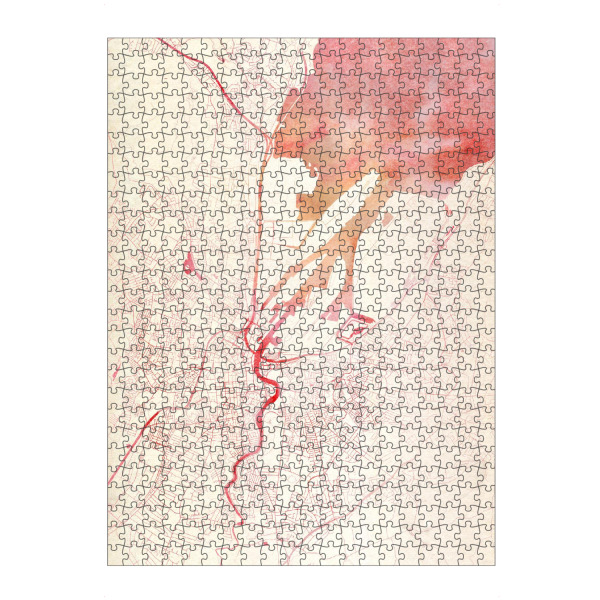 Puzzle Ravensburger "Belfast Nordirland I" artboxONE - Städte,Reise - Städte,Stadtkarte,Wasserfarbe - Bild städte