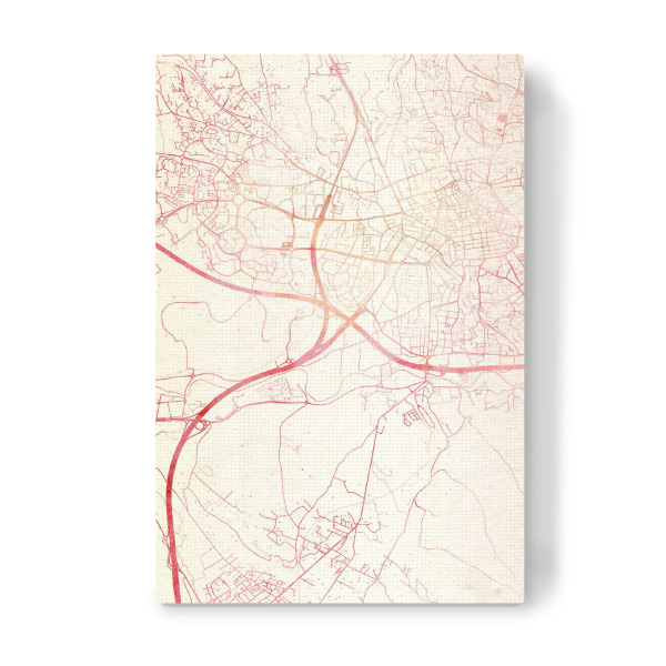 Leinwandbild "Aix-en-Provence Frankreich I" artboxONE - Städte,Reise - Städte,Stadtkarte,Wasserfarbe