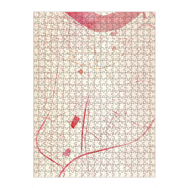 Puzzle Ravensburger "Aalborg Dänemark II" artboxONE - Städte,Reise - Städte,Stadtkarte,Wasserfarbe - Bild städte