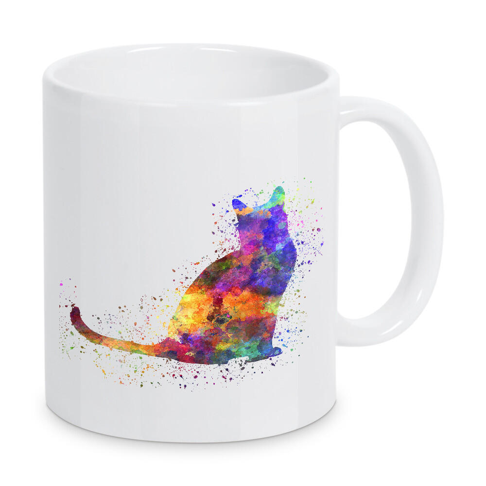 Tasse "Bombay-Katze im Aquarell" artboxONE - Tiere,Abstrakt - Katze,Haustier,Katze,Tier,Aquarell,Zeichnung,Kinderdekoration,Dekoration