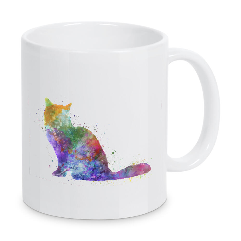 Tasse "Chartreux cat in watercolor" artboxONE - Tiere,Abstrakt - Katzen,Katze,Haustier,Katze,Tier,Aquarell,Zeichnung,Kinderdekoration,Dekoration