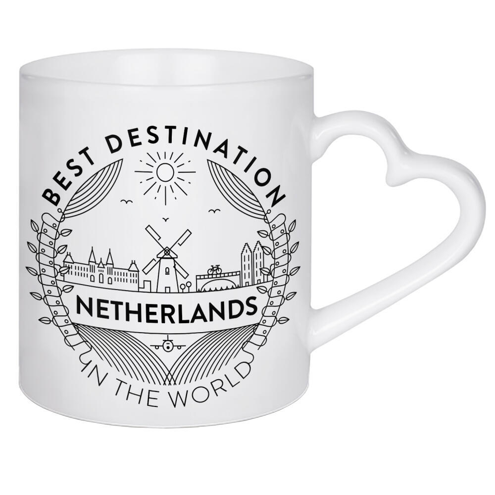 Herztasse "Netherlands Badge" artboxONE - Städte,Reise