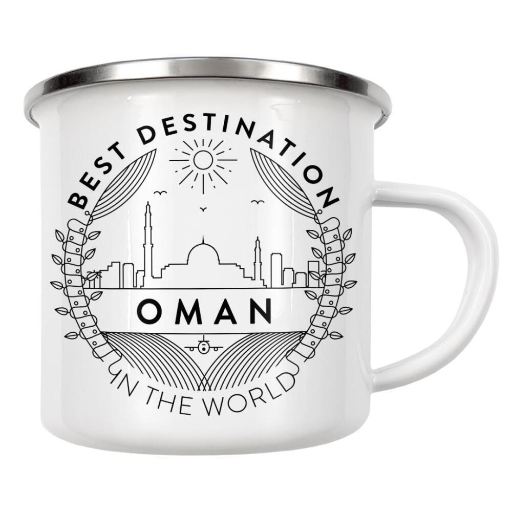 Emaille Tasse "Oman-Abzeichen" artboxONE - Städte,Reise