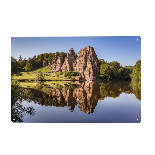 Metall Poster "Externsteine" artboxONE - Natur,Reise