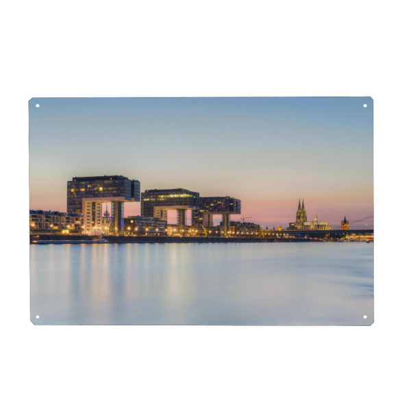 Holzbild "Köln Skyline" artboxONE - Städte,Reise,Architektur
