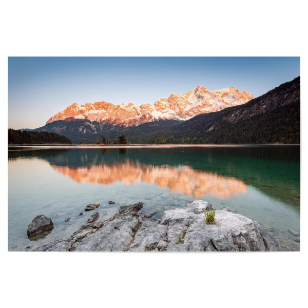 Poster "Alpenglühen am Zugspitzmassiv" artboxONE - Natur,Reise