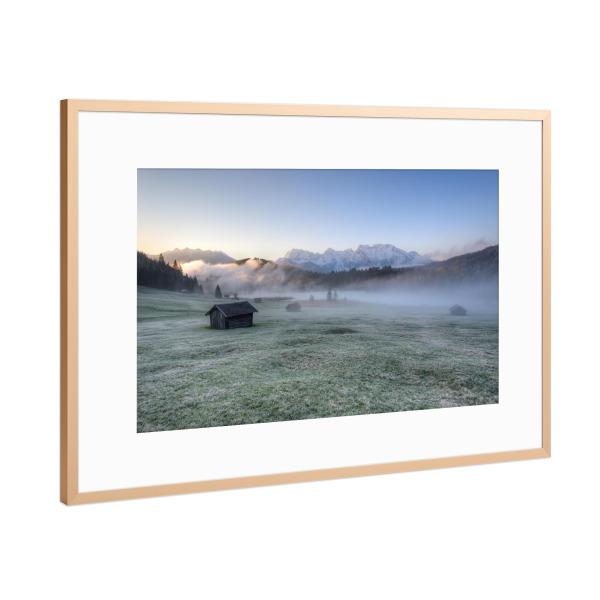 Poster mit Rahmen Kupfer "Am Geroldsee in Bayern" artboxONE - Natur,Reise