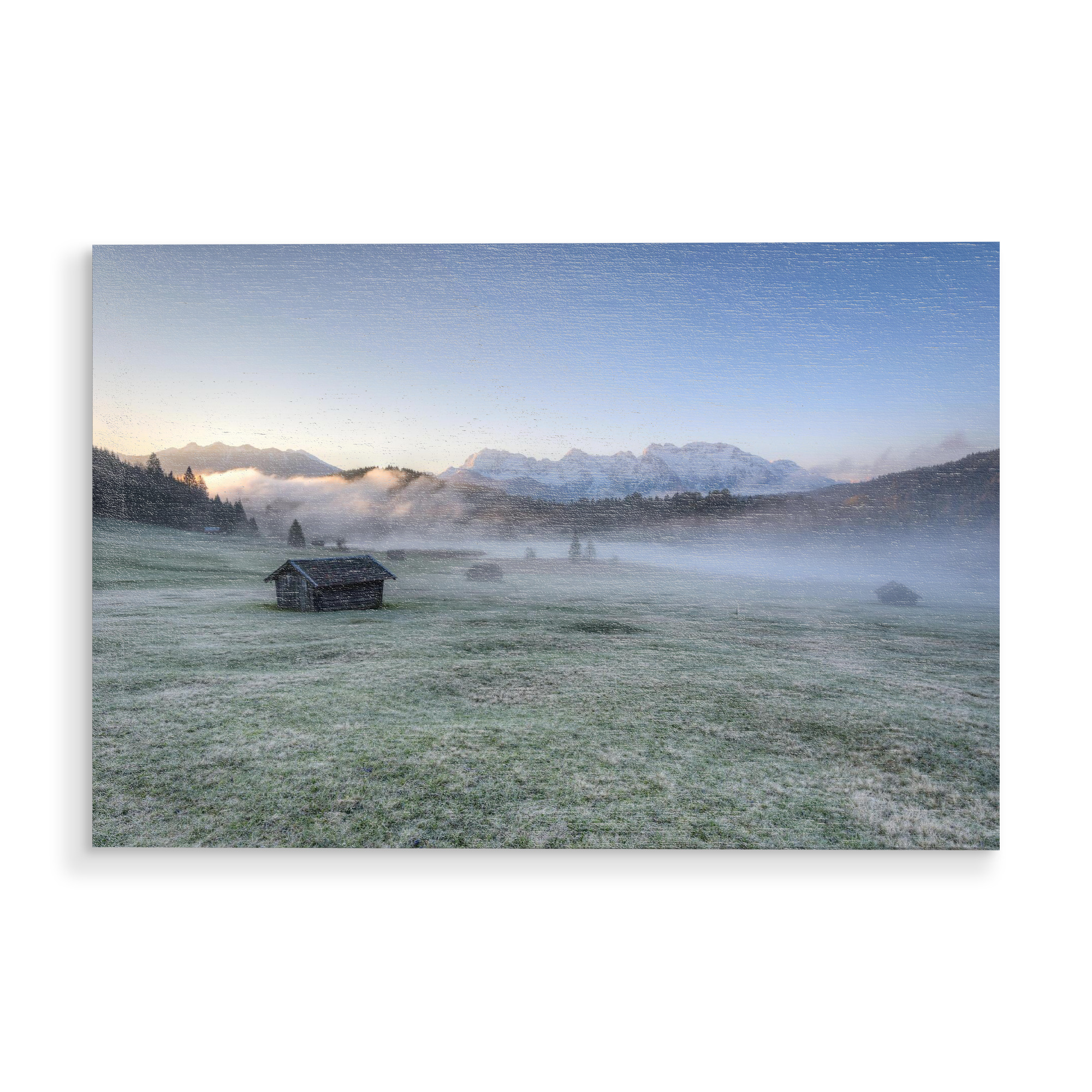 Holzbild "Am Geroldsee in Bayern" artboxONE - Natur,Reise