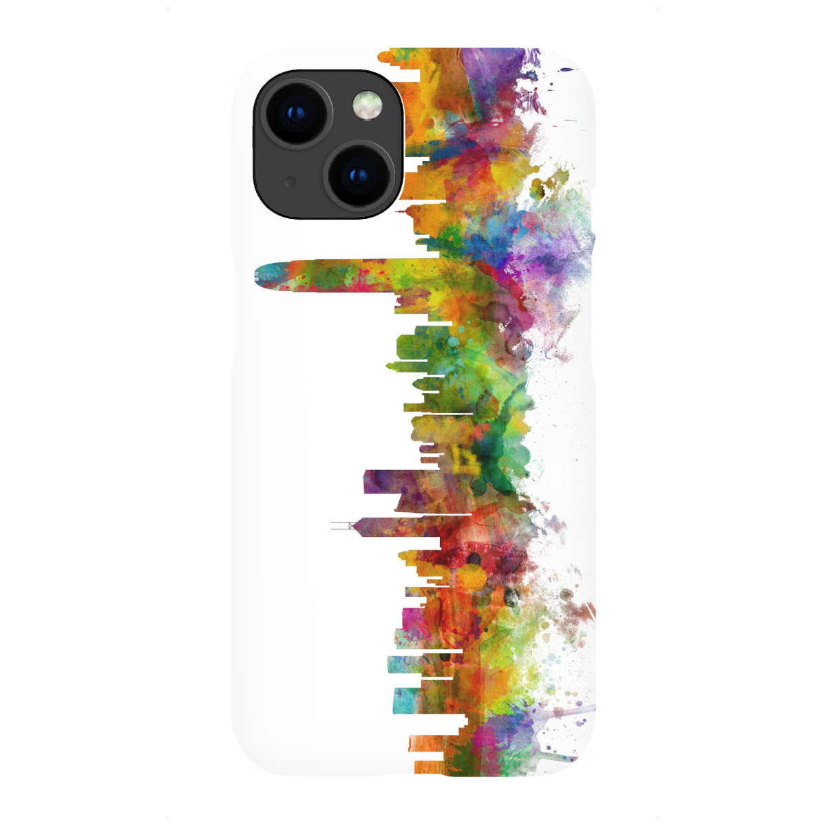 iPhone "Hong Kong Watercolor" Premium-Case Handyhülle artboxONE