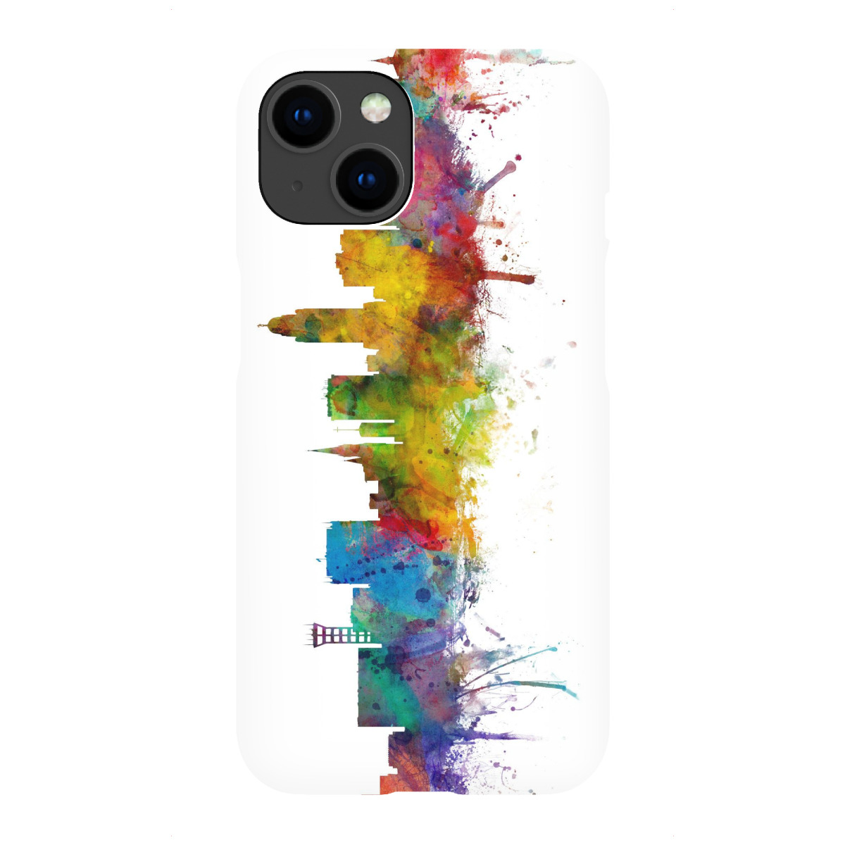 "Lincoln Nebraska Watercolor"für iPhone - Premium-Case Handyhülle artboxONE