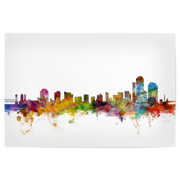 Poster 30x20 cm "Wilmington Delaware Watercolor" artboxONE - Städte,Reise,Architektur