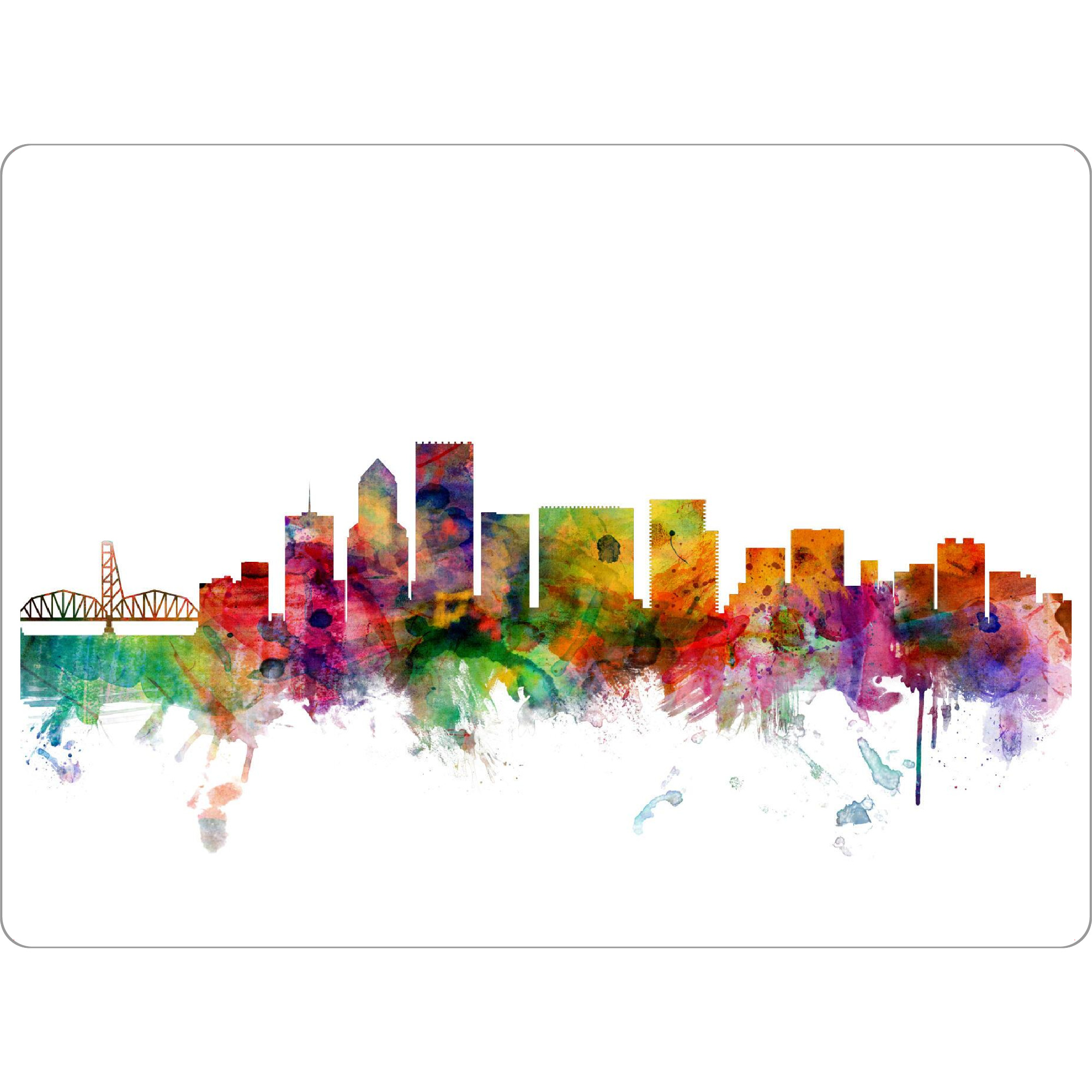 Tischset "Portland Oregon Watercolor" artboxONE - Städte,Reise,Architektur