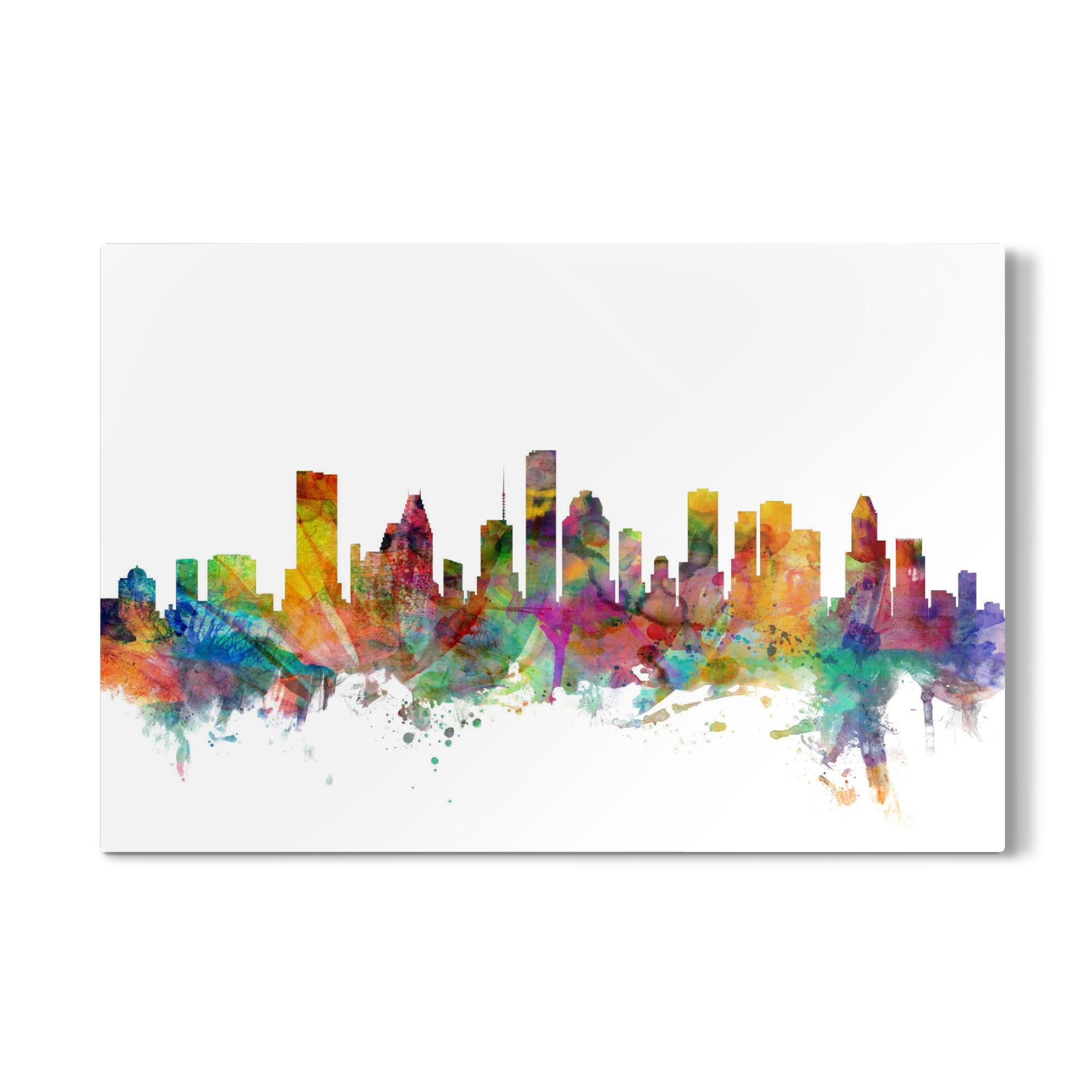 Galerie-Print "Houston Texas Watercolor" 30x20 cm artboxONE