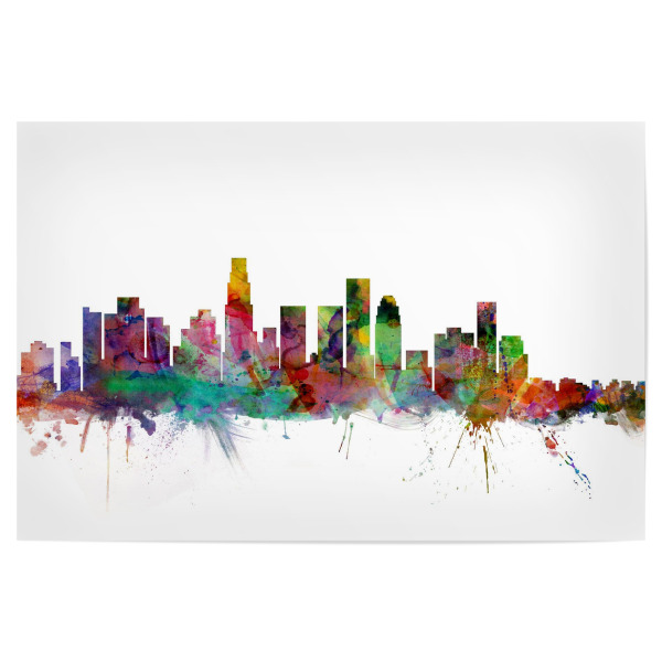 Poster "Los Angeles California Watercolor" artboxONE - Städte,Reise,Architektur