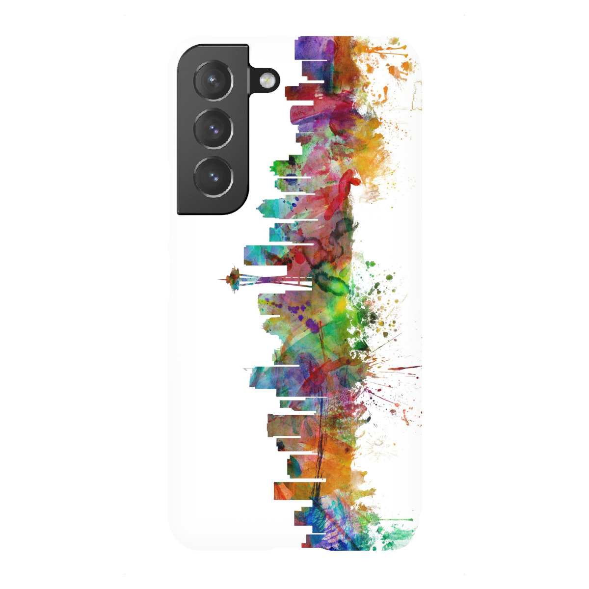 "Seattle Washington Watercolor"für Samsung Galaxy - Premium-Case Handyhülle artboxONE