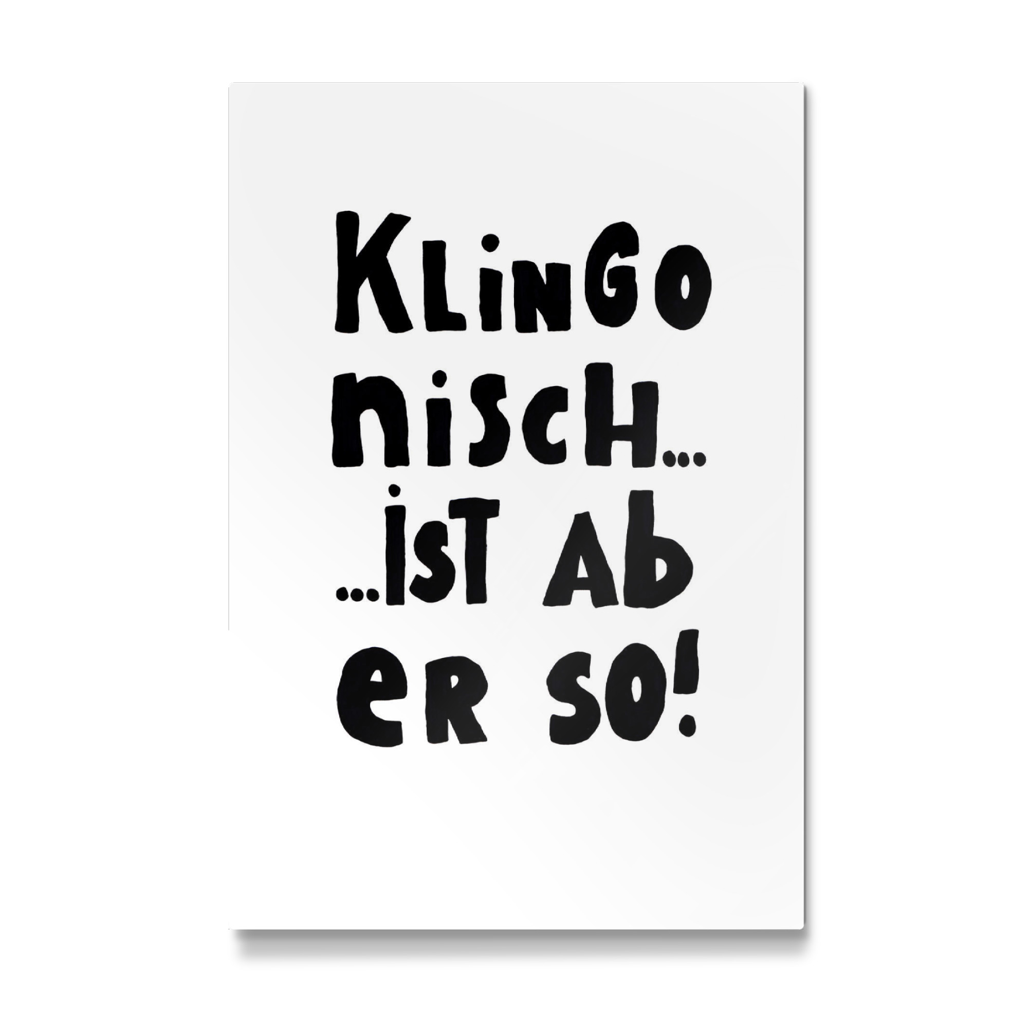 Galerie-Print "Klingonisch" 30x20 cm artboxONE