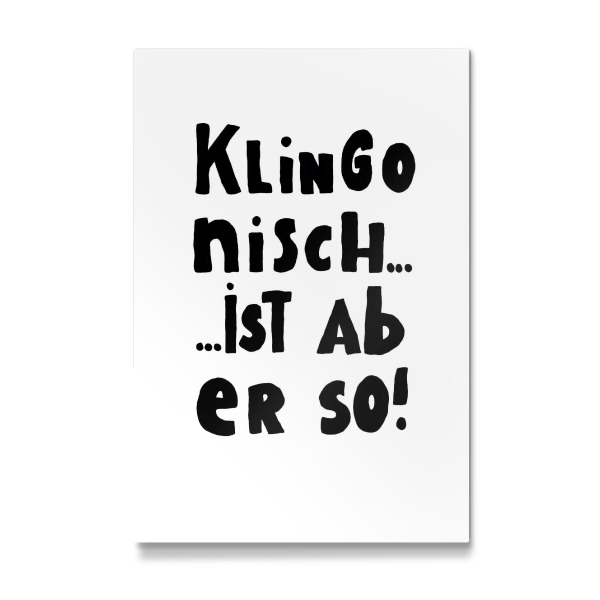 Galerie-Print "Klingonisch" 30x20 cm artboxONE