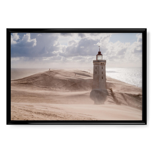 Sandsturm am Leuchtturm