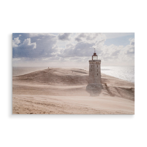 Sandsturm am Leuchtturm