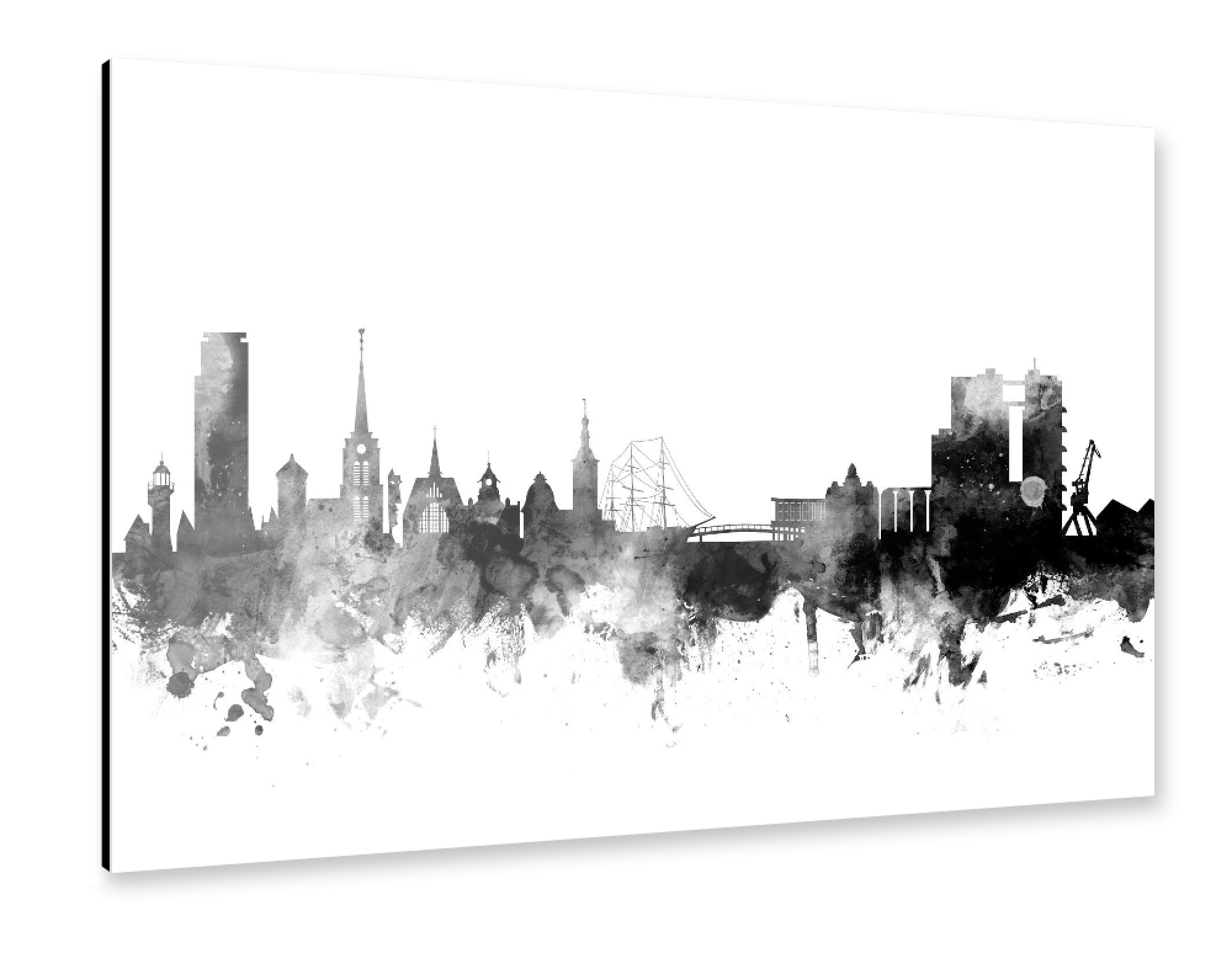 Alu-Dibond "Halmstad Sweden" 30x20 cm artboxONE