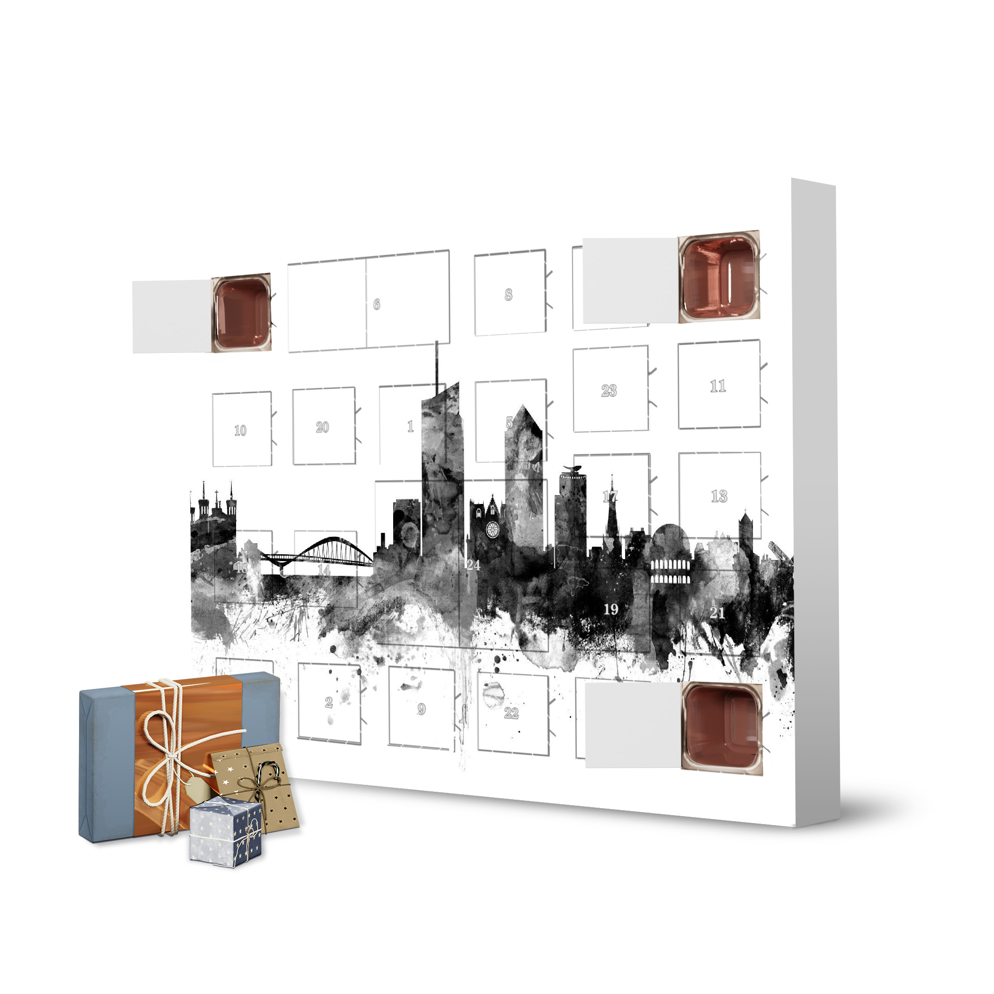 Adventskalender zum Selbstbefüllen Lyon artboxONE Adventskalender Städte