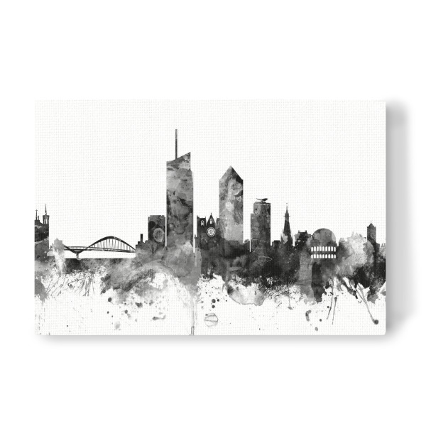 Leinwandbild "Lyon" artboxONE - Städte,Reise,Schwarzweiß,Architektur