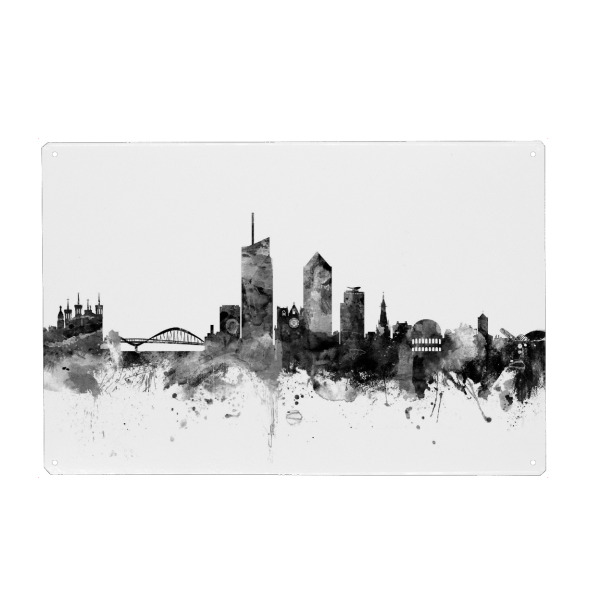 Holzbild "Lyon" artboxONE - Städte,Reise,Schwarzweiß,Architektur