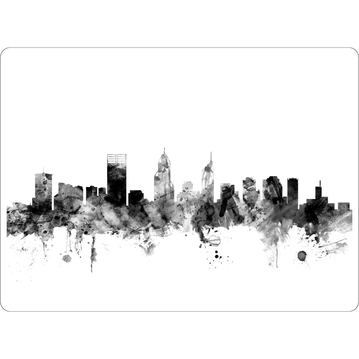 Tischset "Perth Australia" artboxONE - Städte,Reise,Schwarzweiß,Architektur