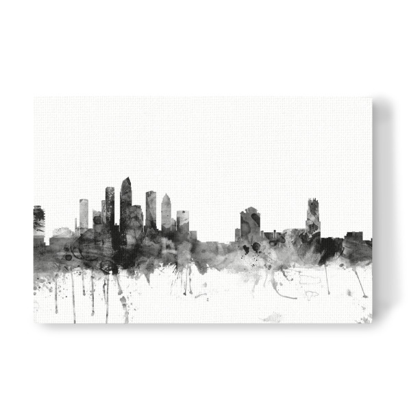 Leinwandbild "Tampa Florida" artboxONE - Städte,Reise,Schwarzweiß,Architektur
