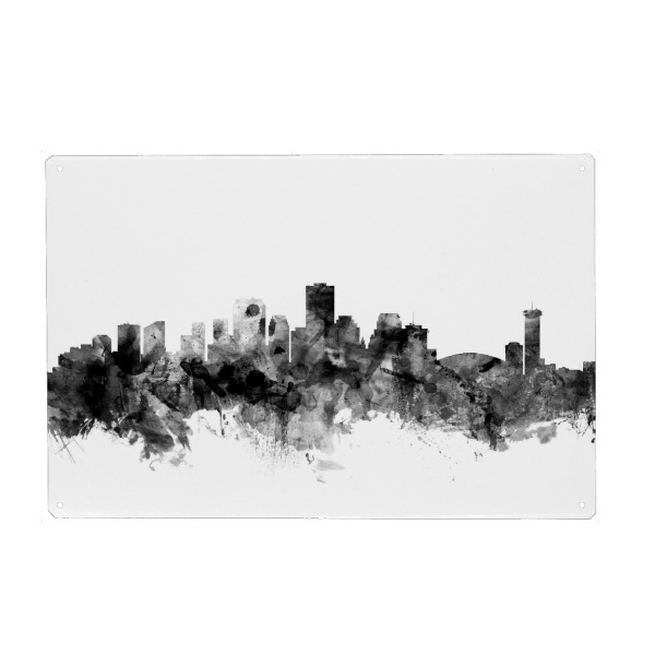 Holzbild "New Orleans Louisiana" artboxONE - Städte,Reise,Schwarzweiß,Architektur