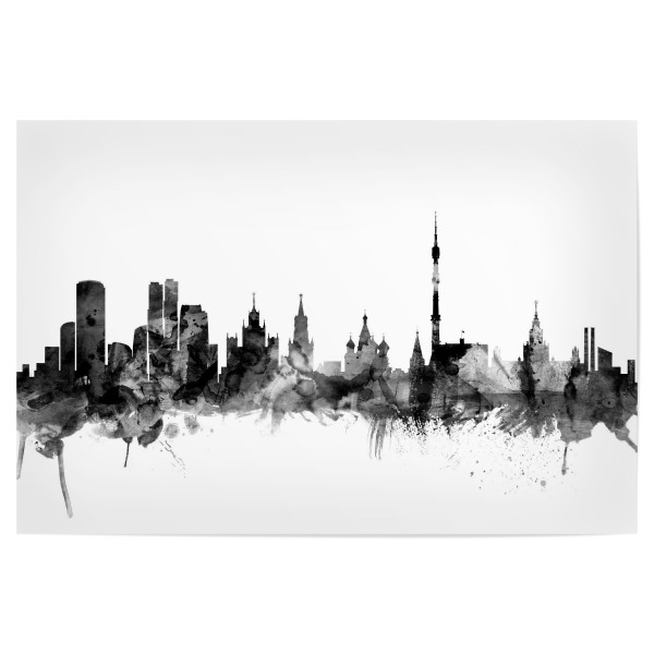 Poster 30x20 cm "Moscow 2" artboxONE - Städte,Reise,Schwarzweiß,Architektur