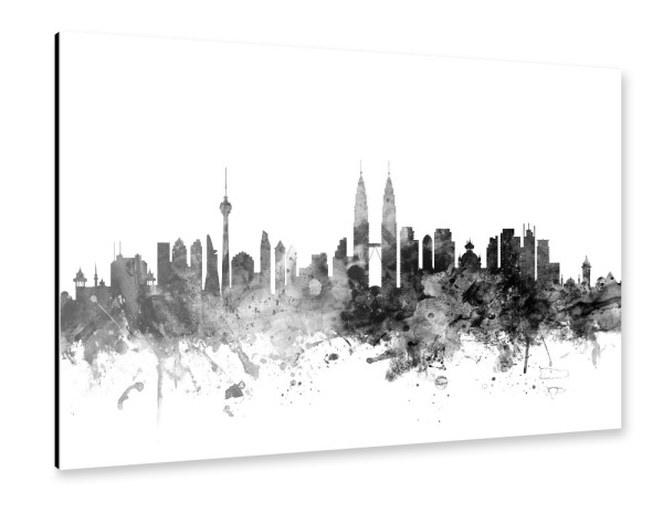 Alu-Dibond "Kuala Lumpur Malaysia" 30x20 cm artboxONE