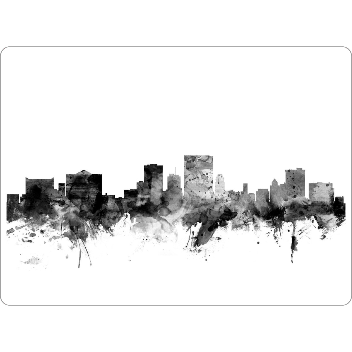 Tischset "El Paso Texas" artboxONE - Städte,Reise,Schwarzweiß,Architektur