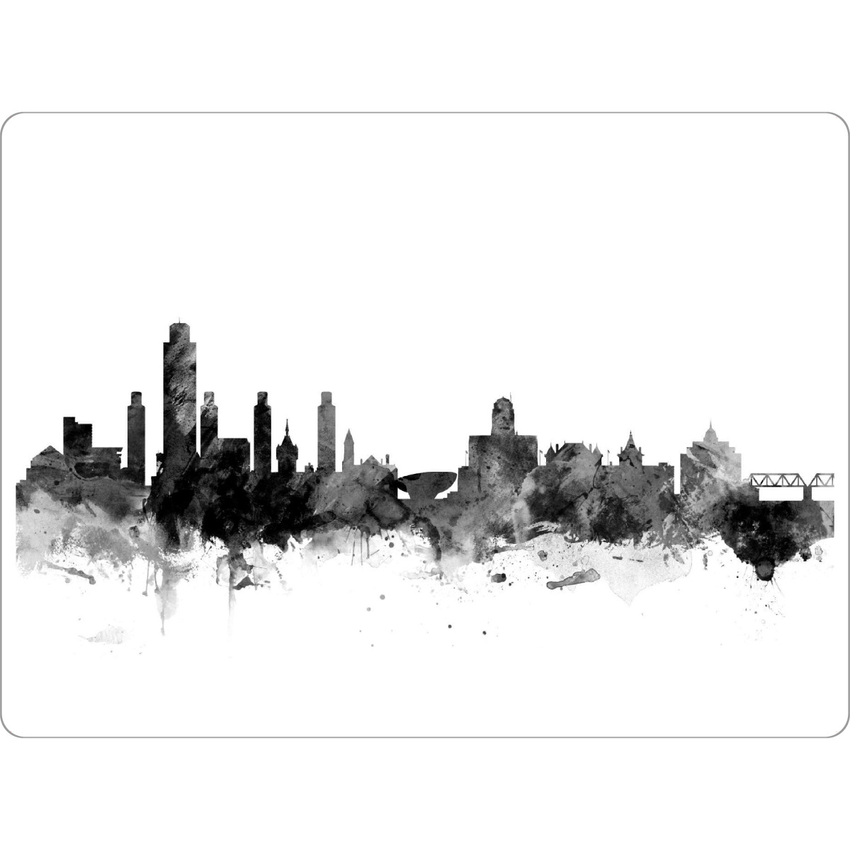 Tischset "Albany New York" artboxONE - Städte,Reise,Schwarzweiß,Architektur