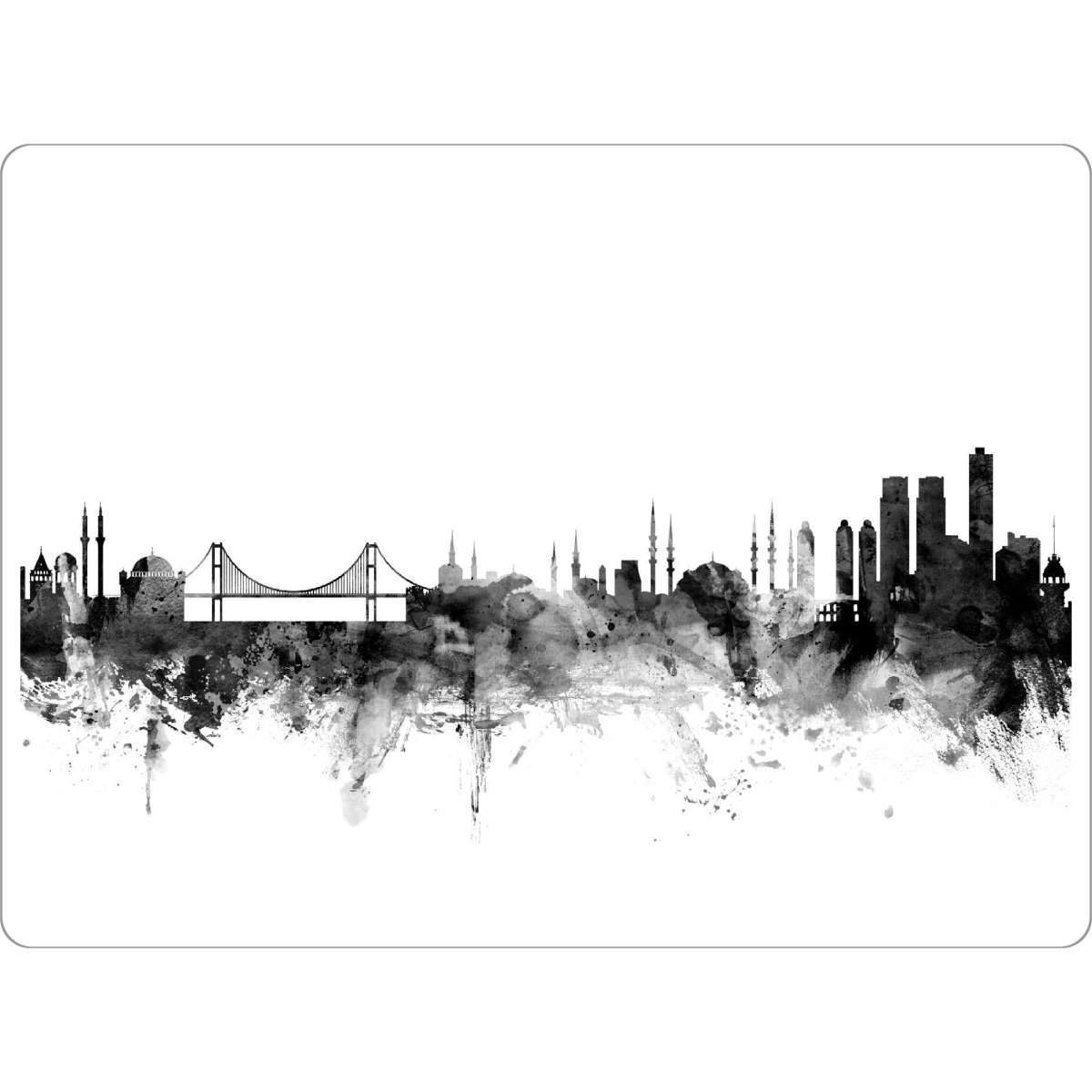 Tischset "Istanbul Turkey" artboxONE - Städte,Reise,Schwarzweiß,Architektur